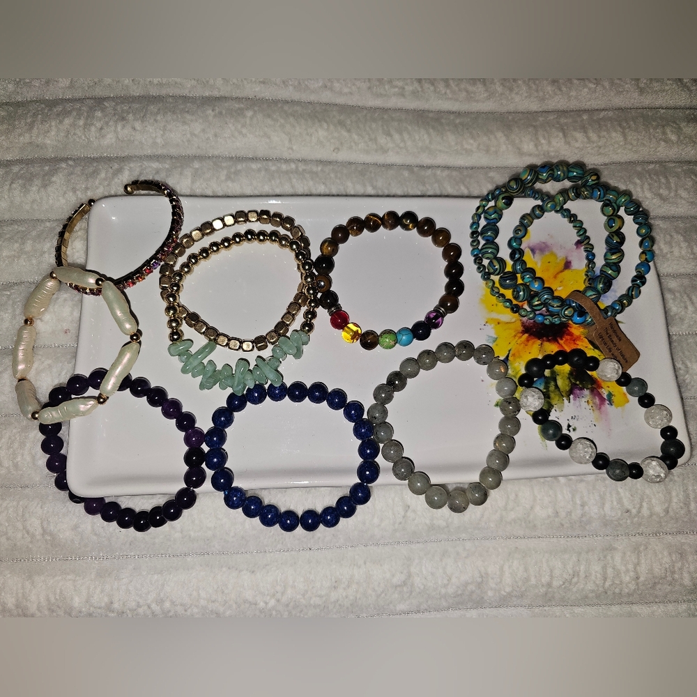 Elegant Multicolor Beaded Bracelet Set (B2)